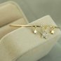 Pretty Elegant Open Bracelet with Stars Pendant-Random Color