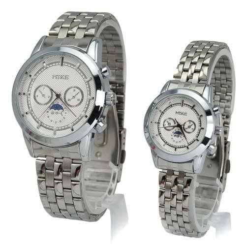 New Stylish Fashionable Water-proof Stainless Steel Quartz Movement Couples Watch