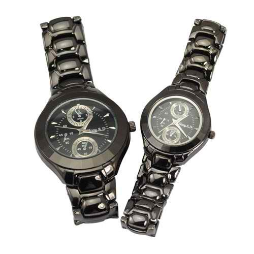 Lover Fashion Compact Round Dial Waterproof Sports Watch Couple Watch