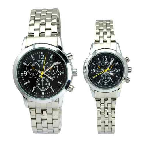 New Stylish Fashionable Water-proof Stainless Steel Quartz Movement Couples Watch