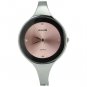 Simple Woman's Quartz Movement Bracelet Watch with Round Dial-Pink dial