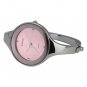 Simple Woman's Quartz Movement Bracelet Watch with Round Dial-Pink dial
