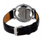 Lady Fashion Elegent Heart Shaped Rhinestone Quartz Clear Wrist Leather Watch