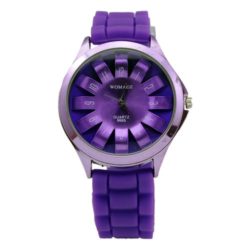 Fashion Weave Silicone Quartz Wrist Watch