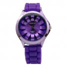Fashion Weave Silicone Quartz Wrist Watch