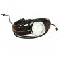 Tiny Leather&rattan Manual String Bracelet Round Dial Wristwatch for Women