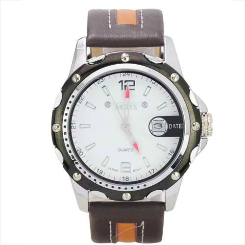 Round Dial Japan Movement Precision Waterproof Quartz Watch