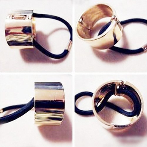 Fashion Metal Ring-shaped Hair Rope-Random Color