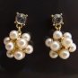 Delicate Crystal Small Ball-shaped Pearl Ear Studs