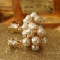 Delicate Crystal Small Ball-shaped Pearl Ear Studs