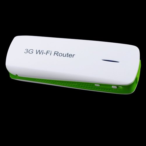 MPR-L8 Portable Wireless WiFi 3G Router & Mobile Power Bank-Apple green