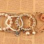 Polyelement Bracelet With Multi-Layered Pearl Peachy Chysanthemum