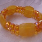 Yellow Crystal Stretch Bracelets