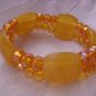 Yellow Crystal Stretch Bracelets