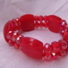 Red Crystal Stretch Bracelets