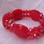 Red Crystal Stretch Bracelets