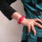 Red Crystal Stretch Bracelets