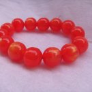 Orange Strech Pearl Beads Bracelet type 1
