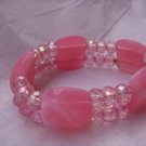 Light Pink Crystal Stretch Bracelets