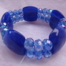 Blue Crystal Stretch Bracelets
