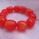 Orange Strech Beads Bracelet type 2