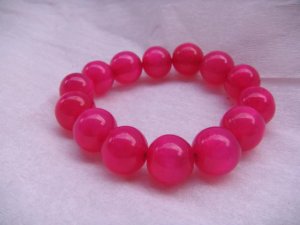 Pink Strech Pearl Beads Bracelet