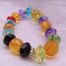 Colorful Stretch Bracelet Orange Dominant