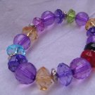 Colorful Stretch Bracelet Purple Dominant