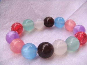 Colorful Pearl Stretch Bracelet