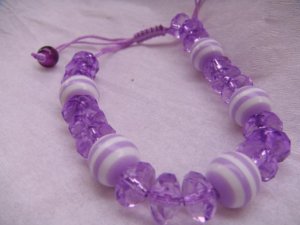 Purple Colorful Adjustable Bracelet