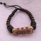 Friend Wood Adjustable Bracelet
