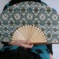 handmade javanese batik folding fan type 7