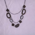 Brown wood beautiful necklace