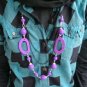 Purple Wood Beautiful Necklace