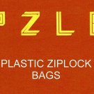 100 Reclosable 4"x 6" Ziplock Bags 2Mil With Hang Hole