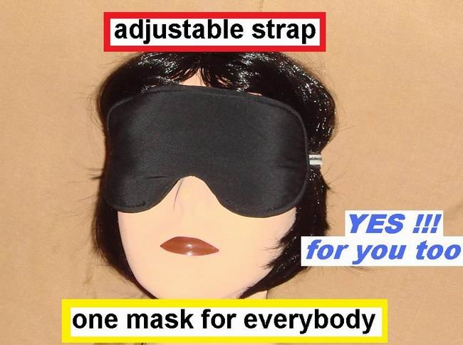 --SOFT SLEEP MASK for EVERYBODY ADJUSTABLE STRAP--