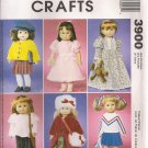 McCall's Crafts Sewing Pattern 3900 - 18" Doll Clothes