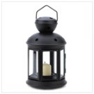 #14123 Black Colonial Candle Lamp
