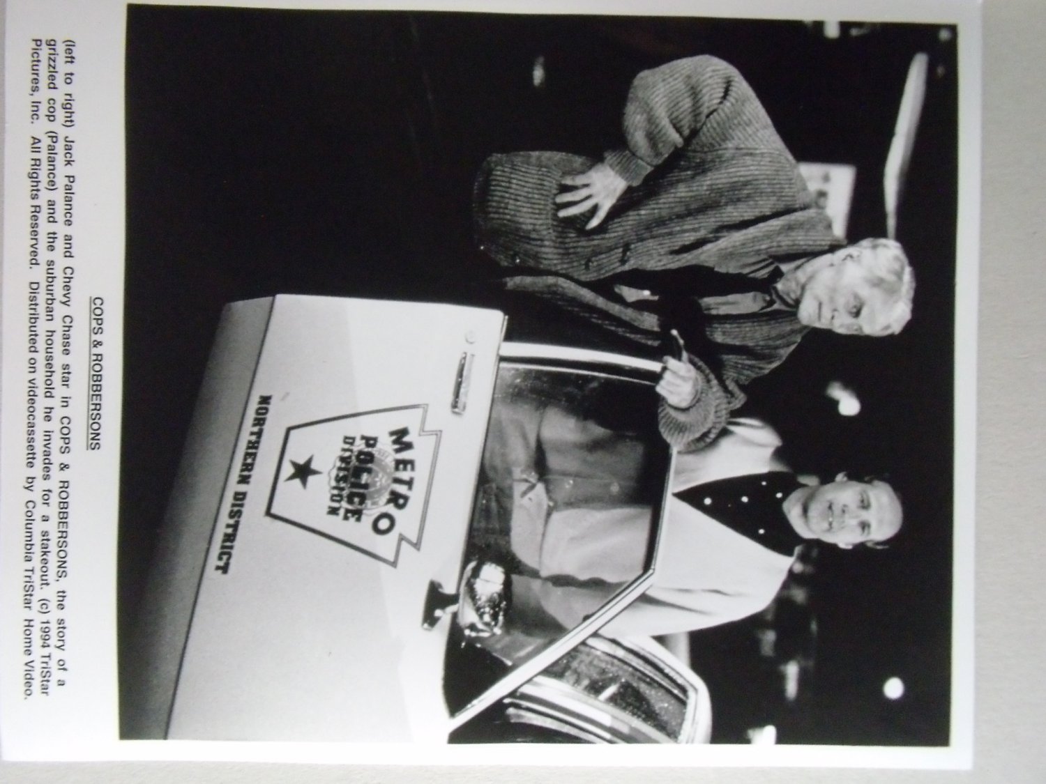 Cops And Robbersons 1994 Press Photo 8x10 Jack Palance Chevy Chase