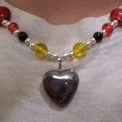 Heart In Flames Necklace