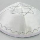 100 PERSONALIZED KIPPOT FOR WEDDING/BAR MITSVA,WHITE KIPPAH WITH MAGEN DAVID +(SN318)