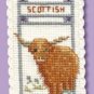 Scottish Highland Cow Bookmark Counted Cross Stitch Kit