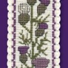 Scottish Thistle Bookmark Counted Cross Stitch Kit
