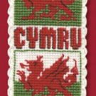 Welsh Dragon Bookmark Counted Cross Stitch Kit