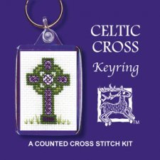 Celtic Cross Keyring Counted Cross Stitch Kit