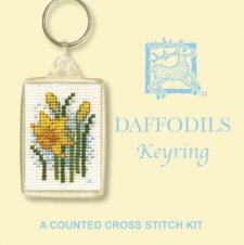 Welsh Daffodils Keyring Counted Cross Stitch Kit