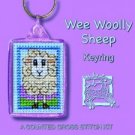 Irish Wee Woolly Sheep Keyring Counted Cross Stitch Kit