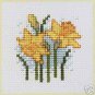 Daffodil Counted Cross Stitch Card Kit