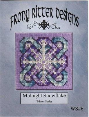 Midnight Snowflake Ornament Cross Stitch Chart