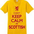 I Can't Keep Calm I'm Scottish T-shirt - Yellow - SMALL